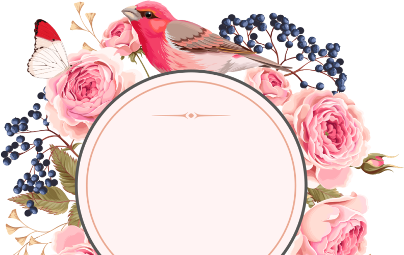Rose Gold Wedding Flowers - Border Floral Invitation Png Transparent PNG - 800x500 - Free Download on - Wedding Transparent PNG Free Download