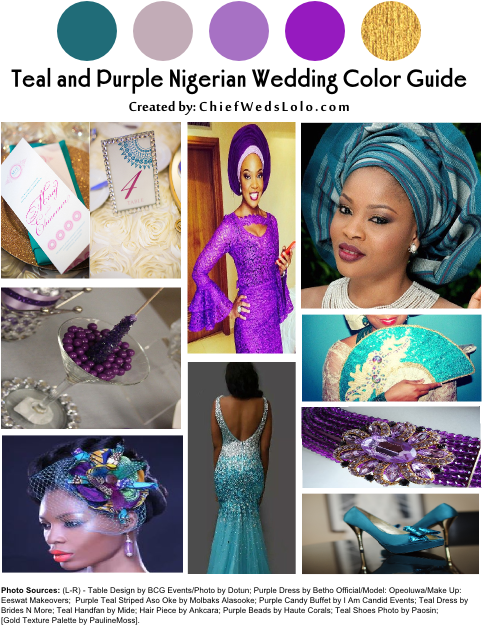 Teal Purple Nigerian Wedding Color Board - Girl Transparent PNG - 500x650 - Free Download on - Wedding Transparent PNG Free Download