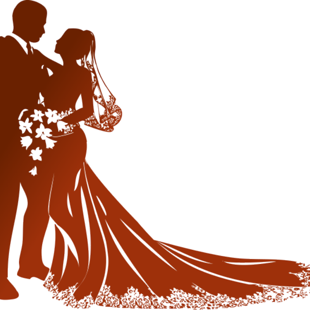 Clipart Png Download Wedding Png Clipart Hq Png Image - Bride And Groom Silhouette Clip - Free Transparent PNG Clipart Images Download. - Wedding Transparent PNG Free Download