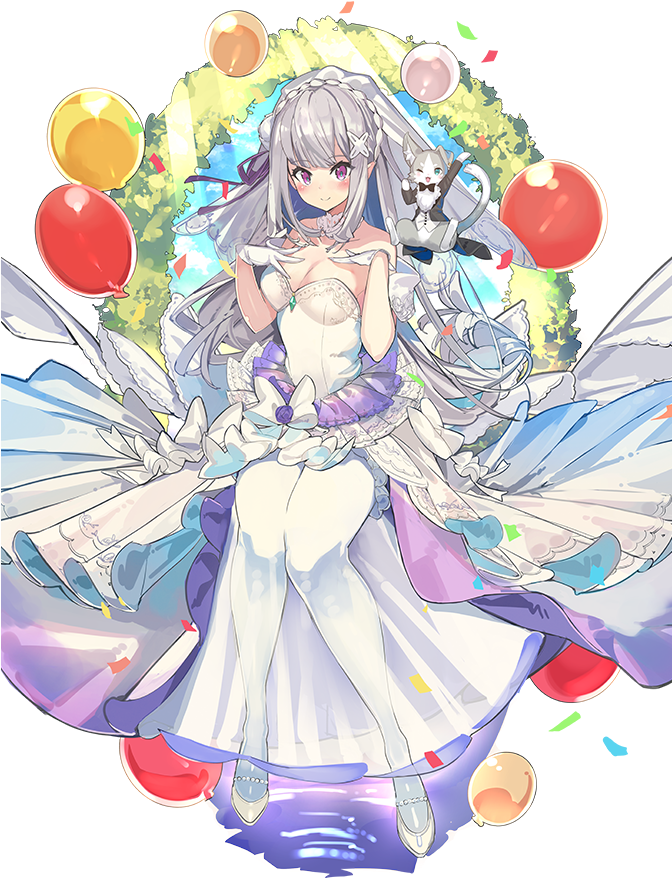 Media[media] Emilia In A Wedding Dress, Ft Puck - Wedding Ram Art Re Zero Transparent PNG - 671x1000 - Free Download on - Wedding Transparent PNG Free Download