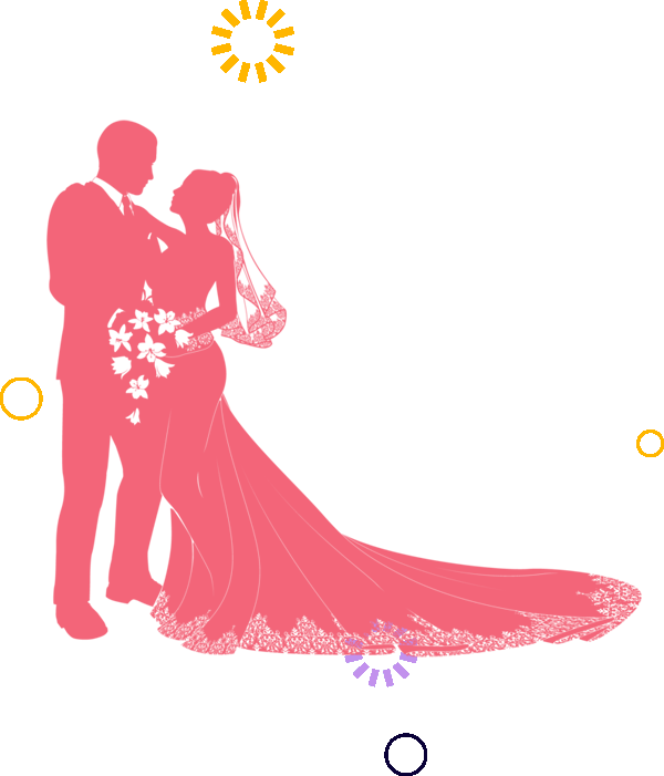 Elshaddai Christian Bridal Shop - Couple Wedding Silhouette - Free Transparent PNG Clipart Images Download. - Wedding Transparent PNG Free Download