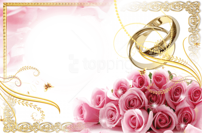Free Png Best Stock Photos Transparent Wedding Frame - Wedding Borders And Frames Transparent PNG - 850x561 - Free Download on - Wedding Transparent PNG Free Download