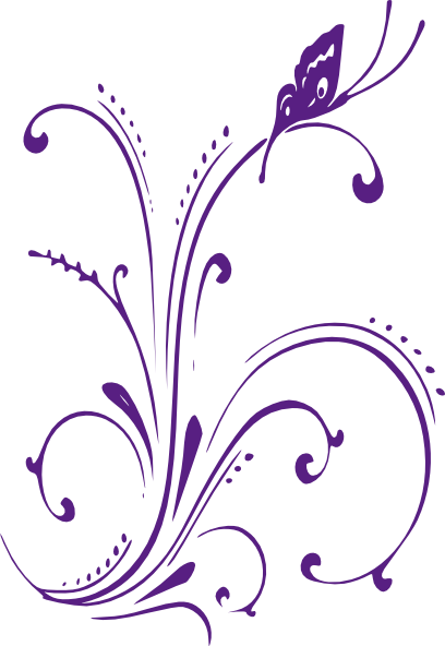 Vector And Purple Wedding Clipart Free 8724 Favorite - Purple Butterfly Clip Art Border - Free Transparent PNG Clipart Images Download. - Wedding Transparent PNG Free Download