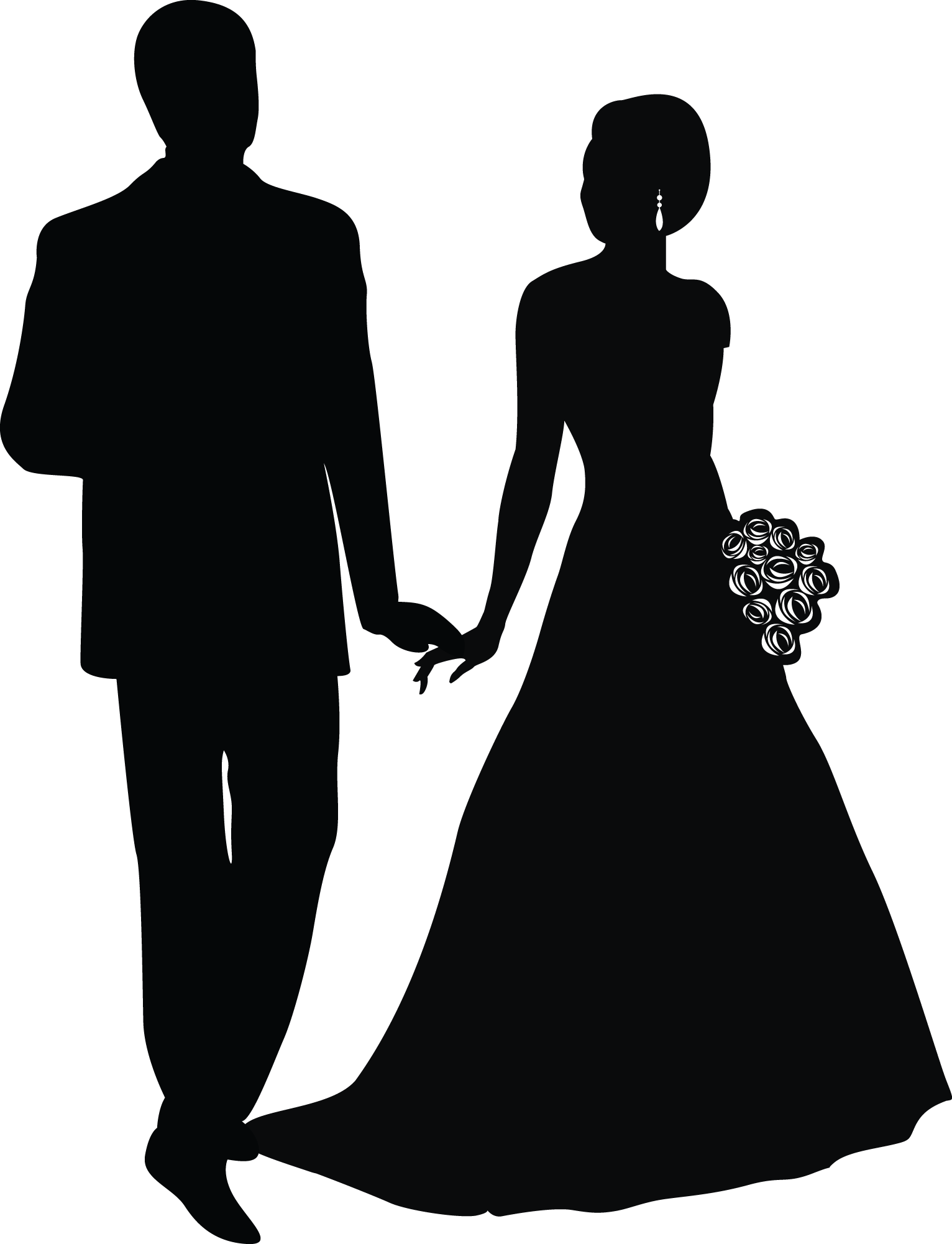 Doodle Art, Wedding Cards, Grooms, Colouring, Cardmaking, - Wedding Cake Topper Silhouette Groom And Bride, Acrylic - Free Transparent PNG Clipart Images Download. - Wedding Transparent PNG Free Download