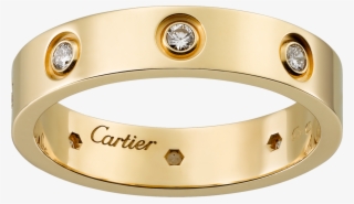 Love Wedding Band, 8 Diamondsyellow Gold, Diamonds - Cartier Wedding Band Men Diamond Transparent PNG - 1024x594 - Free Download on - Wedding Transparent PNG Free Download