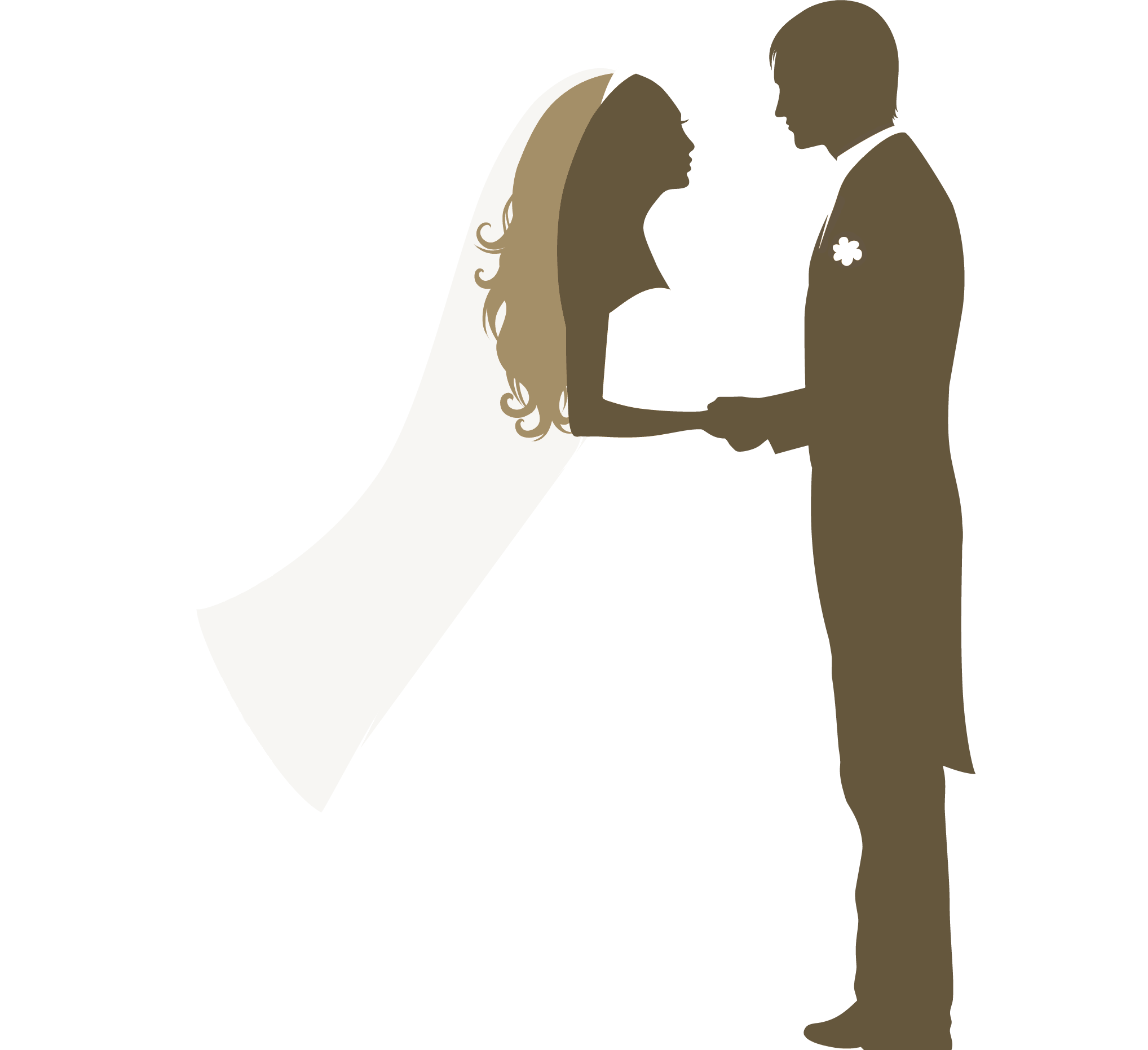 Wedding Anniversary, Brides, Cards, Weddings, Searching, - Silhouette Wedding Vector Png - Free Transparent PNG Clipart Images Download. - Wedding Transparent PNG Free Download