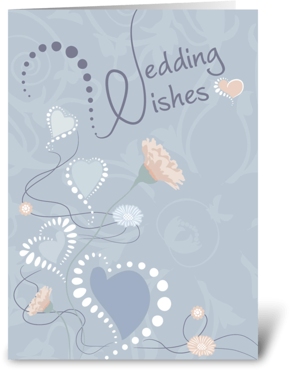 Wedding Wishes Hearts And Flowers Greeting Card - Poster Transparent PNG - 700x792 - Free Download on - Wedding Transparent PNG Free Download