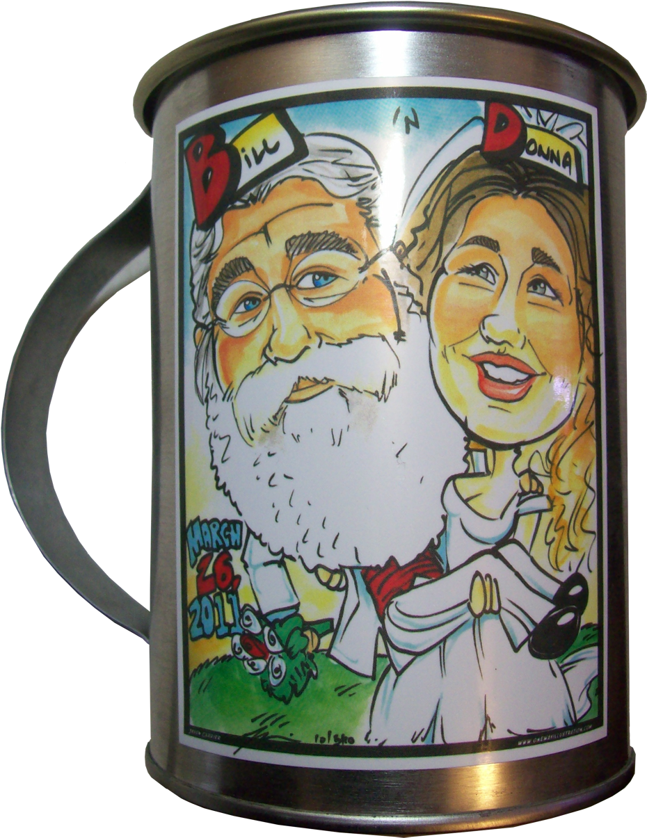 Image Of Bayou Billy & Mama Donna's Wedding Tin Mug - The Adventures Of Bayou Billy - Free Transparent PNG Clipart Images Download. - Wedding Transparent PNG Free Download