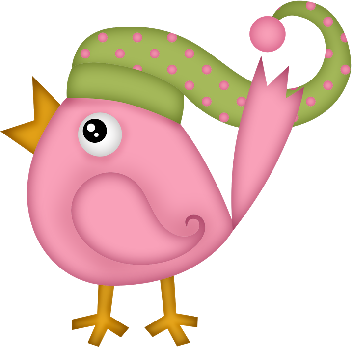 Winter Clipart, Christmas Clipart, Pink Bird, Piggy - Clip Art - Free Transparent PNG Clipart Images Download. - Winter Transparent PNG Free Download