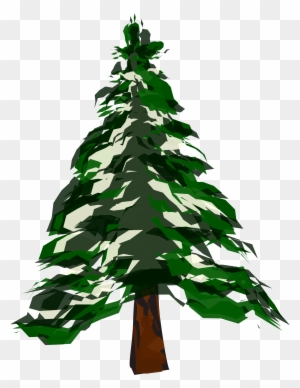 Winter Trees Clip Art - Deciduous Vs Coniferous - Free Transparent PNG Clipart Images Download. - Winter Transparent PNG Free Download