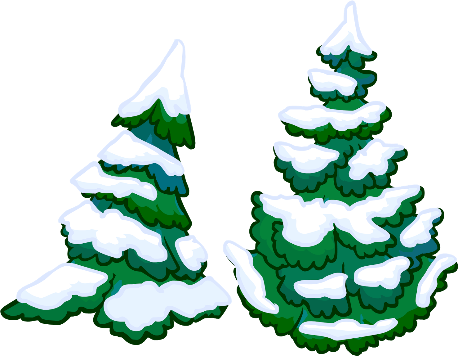Http - //demo - Nicloay - Com/portfolio/2d Winter Pack - Karlı Çam Ağacı Çizimi - Free Transparent PNG Clipart Images Download. - Winter Transparent PNG Free Download
