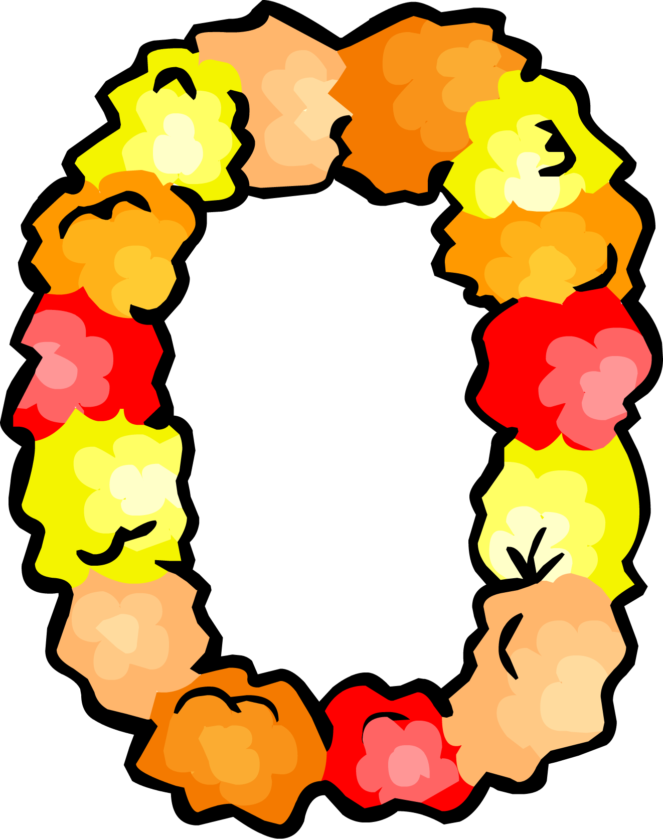 Lei Clipart - Hawaiian - Winter Luau Club Penguin - Free Transparent PNG Clipart Images Download. - Winter Transparent PNG Free Download
