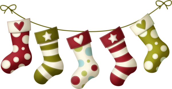 Christmas Stockings 77 Png 600 X 312 - Calcetines De Navidad Png - Free Transparent PNG Clipart Images Download. - Winter Transparent PNG Free Download
