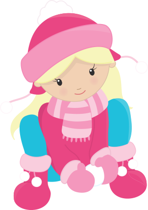 Girls Enjoying The Snow Clip Art - Winter Girl Clipart - Free Transparent PNG Clipart Images Download. - Winter Transparent PNG Free Download