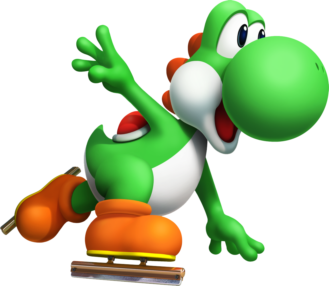 Yoshi Transparent Png - Mario And Sonic At The Olympic Winter Games Yoshi - Free Transparent PNG Clipart Images Download. - Winter Transparent PNG Free Download