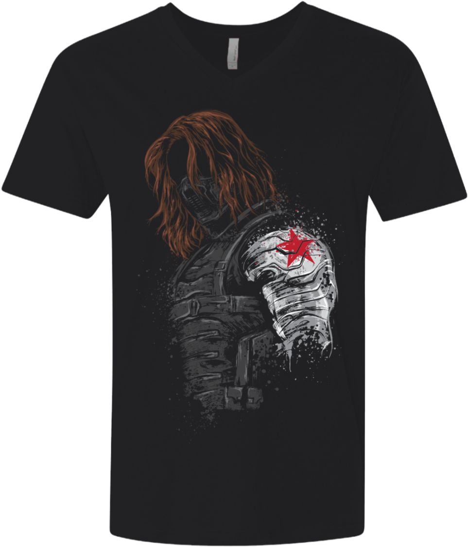 Winter Soldier Men's Premium V-neck - Men's Father Son Friends Fist Bump Tshirt Dad Father's Transparent PNG - 1155x1155 - Free Download on - Winter Transparent PNG Free Download