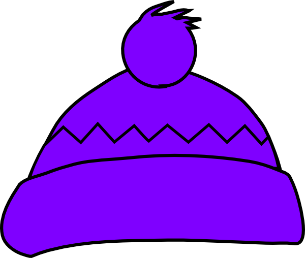 Purple Winter Hat Clip Art At Clker - Winter Hat Clip Art - Free Transparent PNG Clipart Images Download. - Winter Transparent PNG Free Download