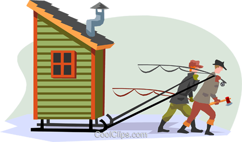The Winter Ice Fishing Shack Royalty Free Vector Clip - House - Free Transparent PNG Clipart Images Download. - Winter Transparent PNG Free Download