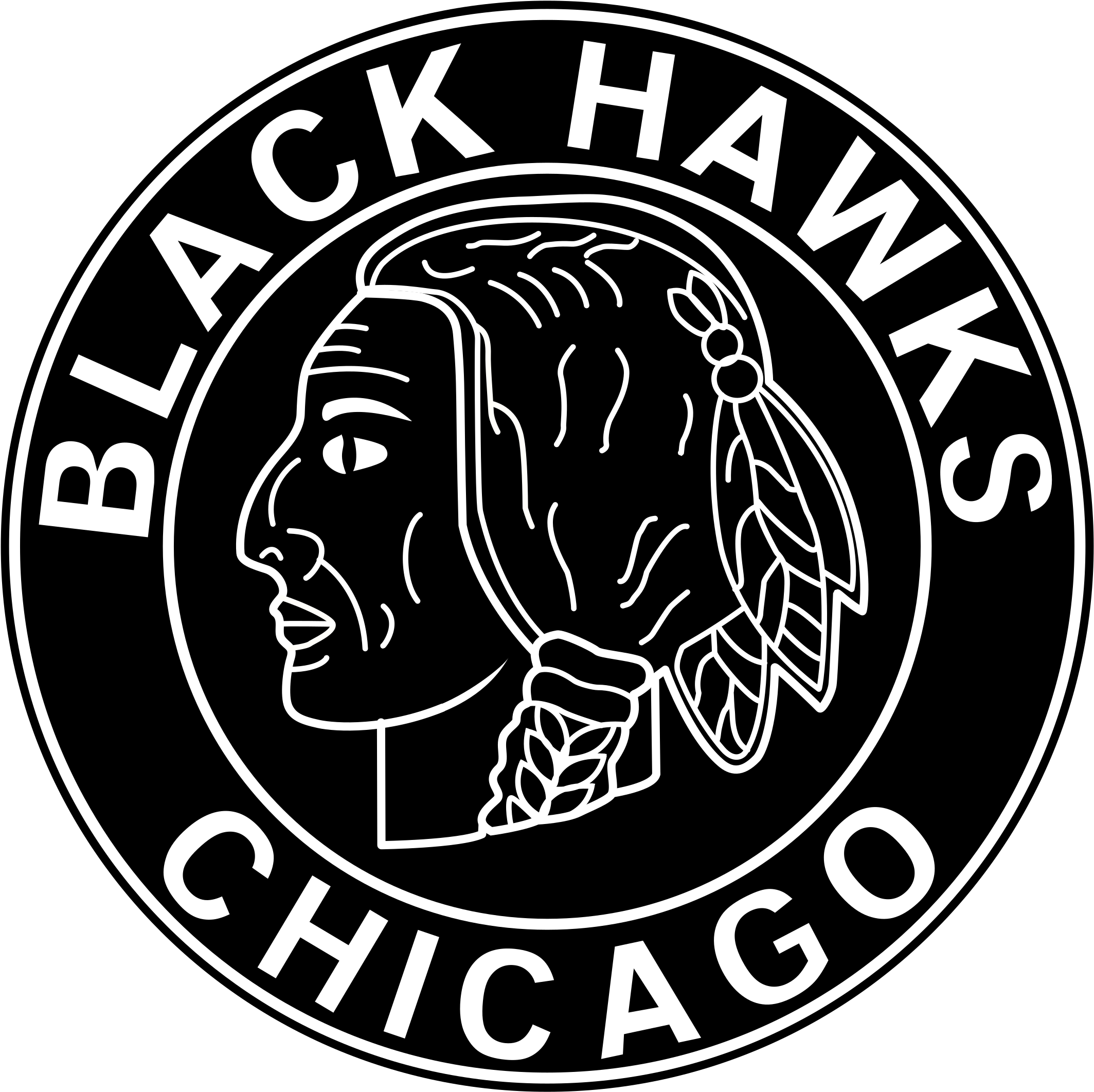 Chicago Blackhawks Logo Png Transparent - Blackhawks 2019 Winter Classic Logo Transparent PNG - 2400x2400 - Free Download on - Winter Transparent PNG Free Download