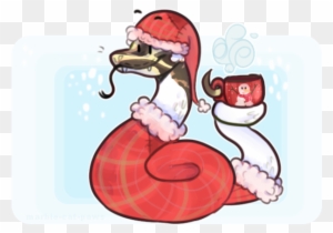 Winter Snake By Marble Cat Paws - Cartoon - Free Transparent PNG Clipart Images Download. - Winter Transparent PNG Free Download
