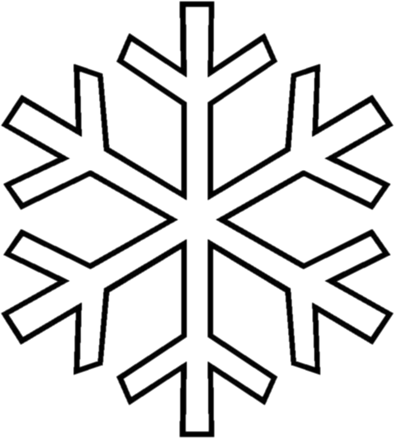 Free, Printable Winter Snowflake Coloring Book Pages - Copos De Nieve Para Colorear - Free Transparent PNG Clipart Images Download. - Winter Transparent PNG Free Download