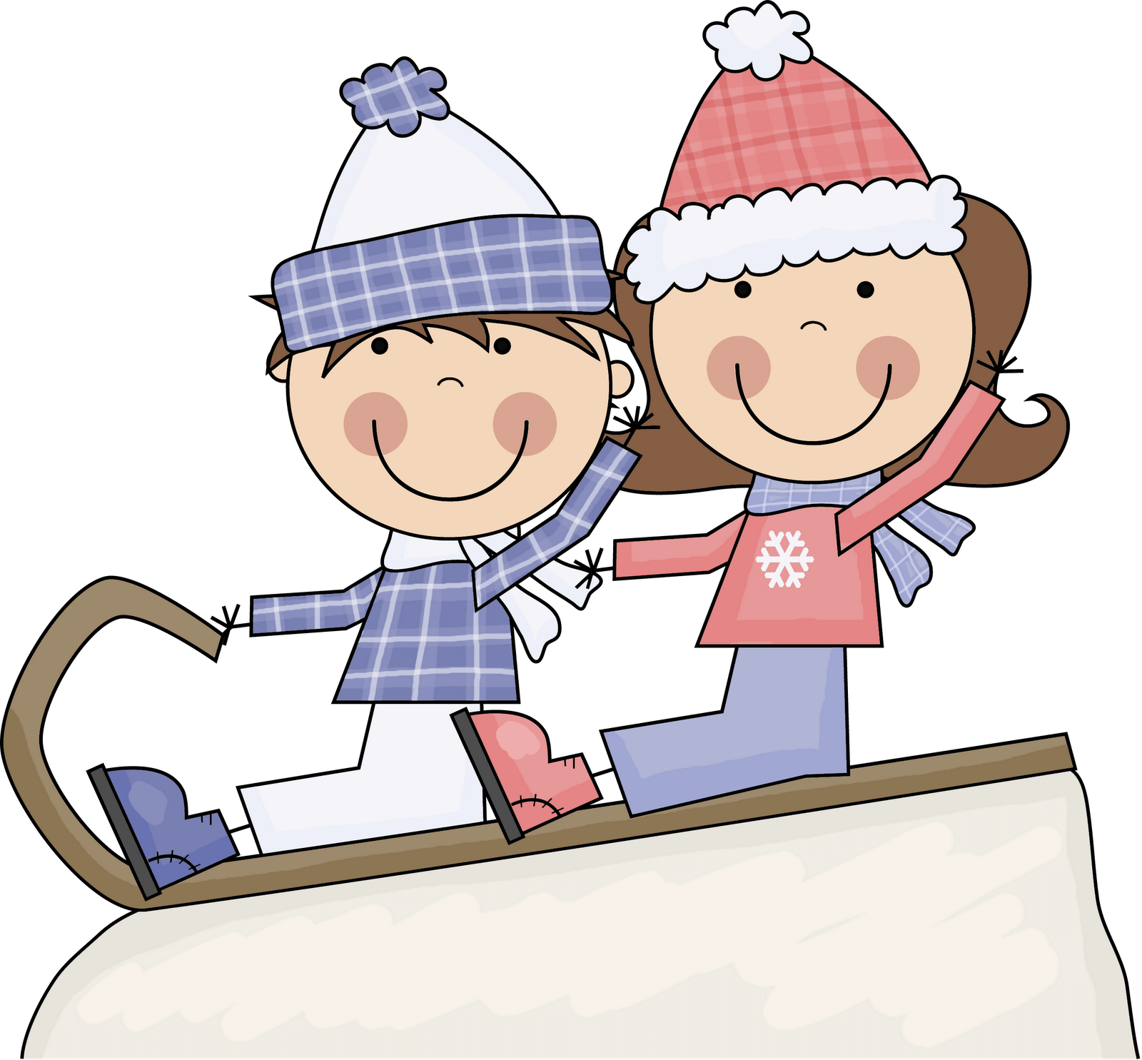 Kids Snow Clipart - Free Winter Writing Prompts - Free Transparent PNG Clipart Images Download. - Winter Transparent PNG Free Download