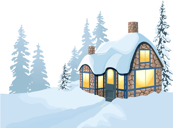 Winter House And Snow Png Clipart Image - Snow - Free Transparent PNG Clipart Images Download. - Winter Transparent PNG Free Download