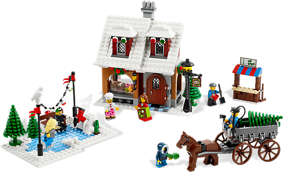 Call Me A Dork But I Love The Lego Christmas Scenesreturn - Lego Winter Village Bakery - Free Transparent PNG Clipart Images Download. - Winter Transparent PNG Free Download