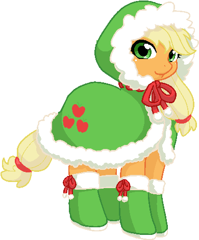 Applejack Winter Dress By Norang94 - My Little Pony Applejack Winter Dress - Free Transparent PNG Clipart Images Download. - Winter Transparent PNG Free Download