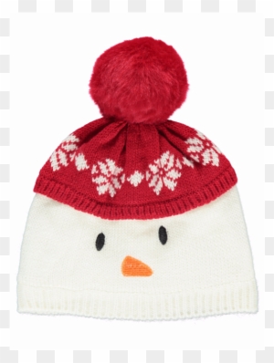 My Final Winter Warmer Is This Cute Little Snowman - Unisex Baby Christmas Snowman Bobble Winter Hat - White - Free Transparent PNG Clipart Images Download. - Winter Transparent PNG Free Download