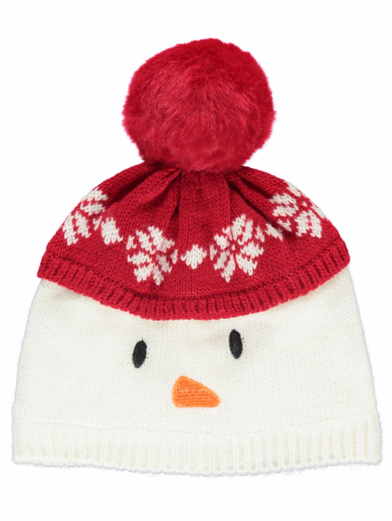 My Final Winter Warmer Is This Cute Little Snowman - Unisex Baby Christmas Snowman Bobble Winter Hat - White - Free Transparent PNG Clipart Images Download. - Winter Transparent PNG Free Download