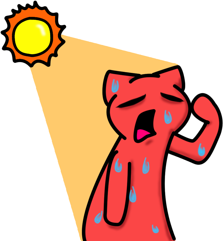Hot Weather Sticker For Ios Android Giphy Rh Giphy - Hot Weather Cartoon Gif - Free Transparent PNG Clipart Images Download. - Winter Transparent PNG Free Download