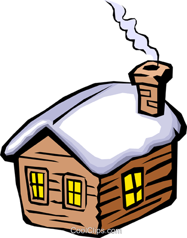 House In Winter Royalty Free Vector Clip Art Illustration - Winter Clipart - Free Transparent PNG Clipart Images Download. - Winter Transparent PNG Free Download