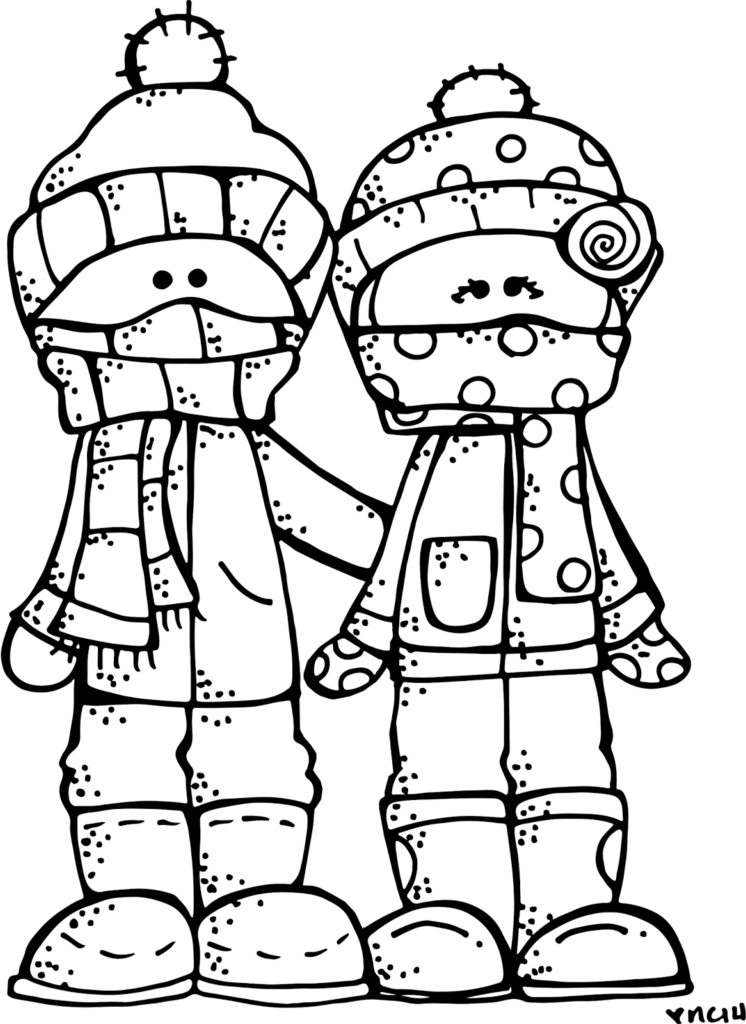 Owl Clipart Black And White Winter - Melonheadz Winter Black And White - Free Transparent PNG Clipart Images Download. - Winter Transparent PNG Free Download