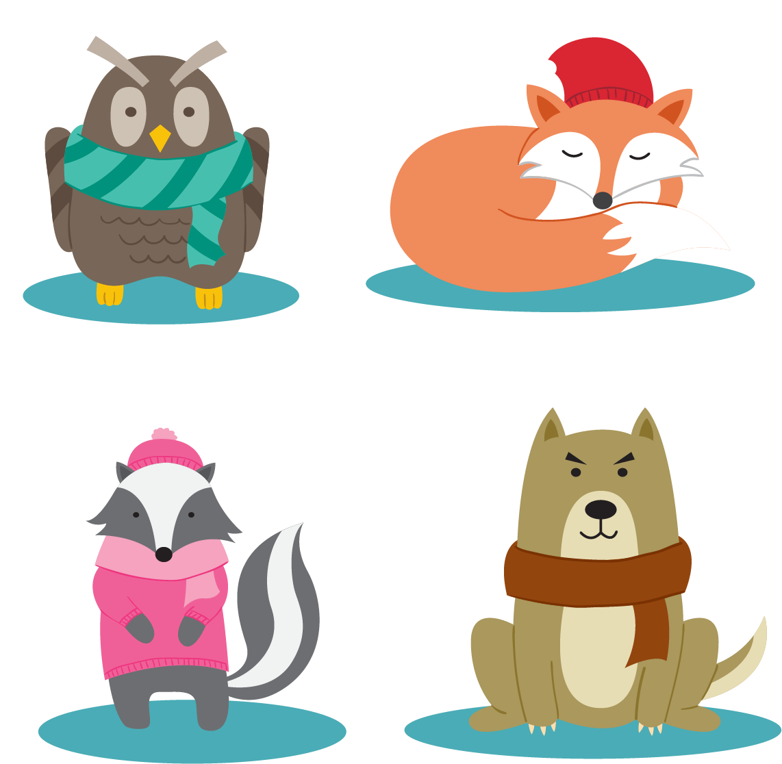 Kisspng Animal Clip Art Small Animals Warm Winter 5aa53ceed32eb7 - Animal - Free Transparent PNG Clipart Images Download. - Winter Transparent PNG Free Download