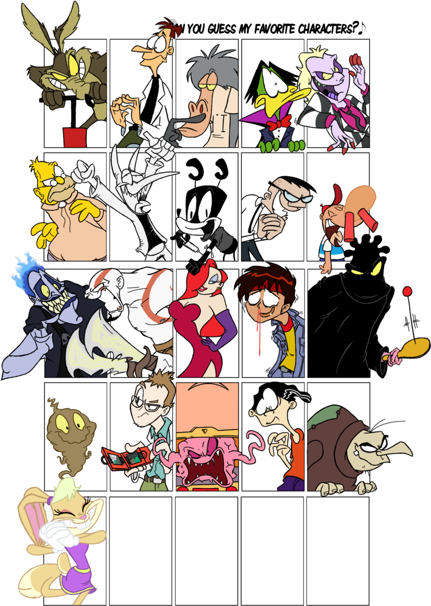 Favorite Characters Meme By Winter-freak - Can You Guess All My Favourite Characters - Free Transparent PNG Clipart Images Download. - Winter Transparent PNG Free Download