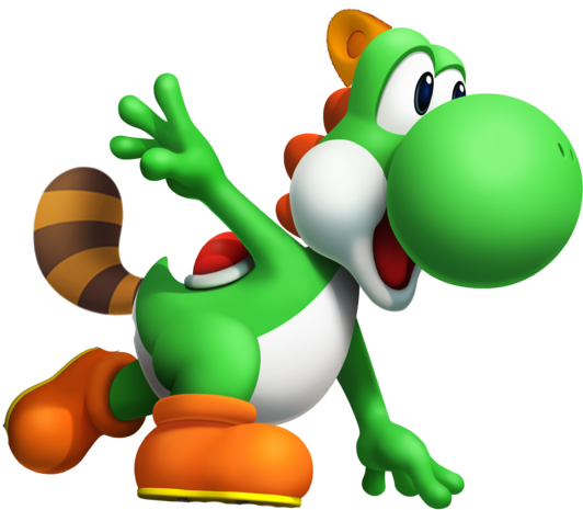 Raccoon Yoshi By Thenoobofhyrule-d5rj5mm - Mario And Sonic At The Olympic Winter Games Yoshi - Free Transparent PNG Clipart Images Download. - Winter Transparent PNG Free Download