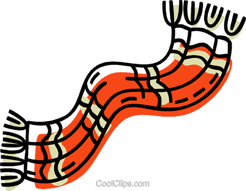 Winter Scarf Royalty Free Vector Clip Art Illustration - Winter Scarf Clip Art - Free Transparent PNG Clipart Images Download. - Winter Transparent PNG Free Download