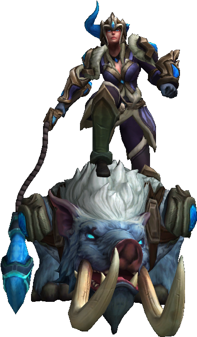 Sejuani, The Winter's Wrath - Sejuani Without Helmet Transparent PNG - 437x688 - Free Download on - Winter Transparent PNG Free Download