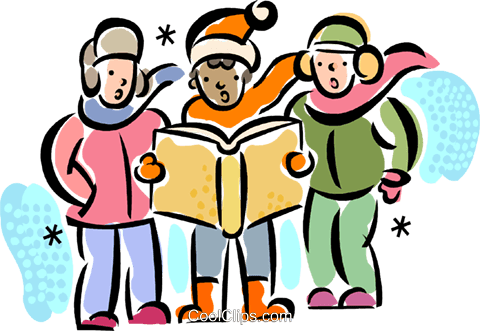 Christmas Carollers Carolers Royalty Free Vector Clip - Winter Choir Clipart - Free Transparent PNG Clipart Images Download. - Winter Transparent PNG Free Download