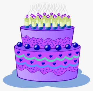 Birthday Cake Clipart Winter - Purple Birthday Cake Png Transparent PNG - 400x392 - Free Download on - Winter Transparent PNG Free Download