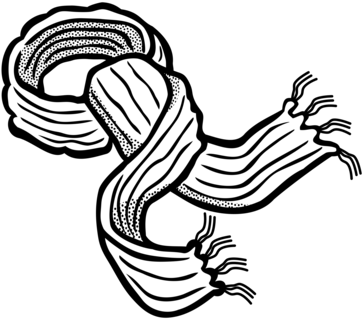 Clipart African Drawing Scarf - Scarf Clipart Black And White Transparent PNG - 385x340 - Free Download on - Winter Transparent PNG Free Download