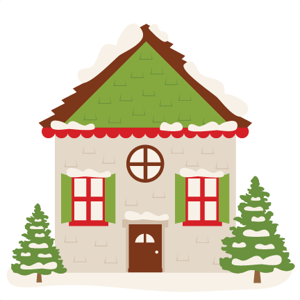 Winter House Svg Scrapbook Cut File Cute Clipart Files - Winter House Clipart - Free Transparent PNG Clipart Images Download. - Winter Transparent PNG Free Download