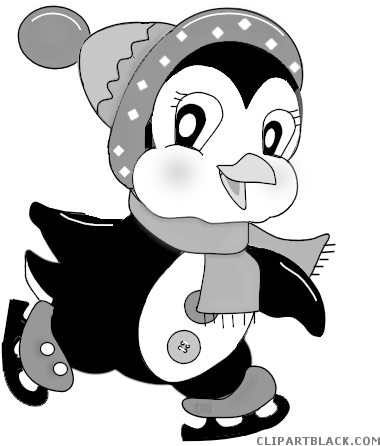 Winter Penguin Animal Free Black White Clipart Images - Penguin Png Clipart - Free Transparent PNG Clipart Images Download. - Winter Transparent PNG Free Download