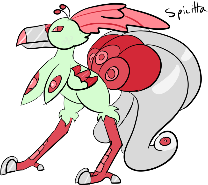 #003 Spicitta, The Winter Bird Pokemon By Esper Of - Pokémon - Free Transparent PNG Clipart Images Download. - Winter Transparent PNG Free Download