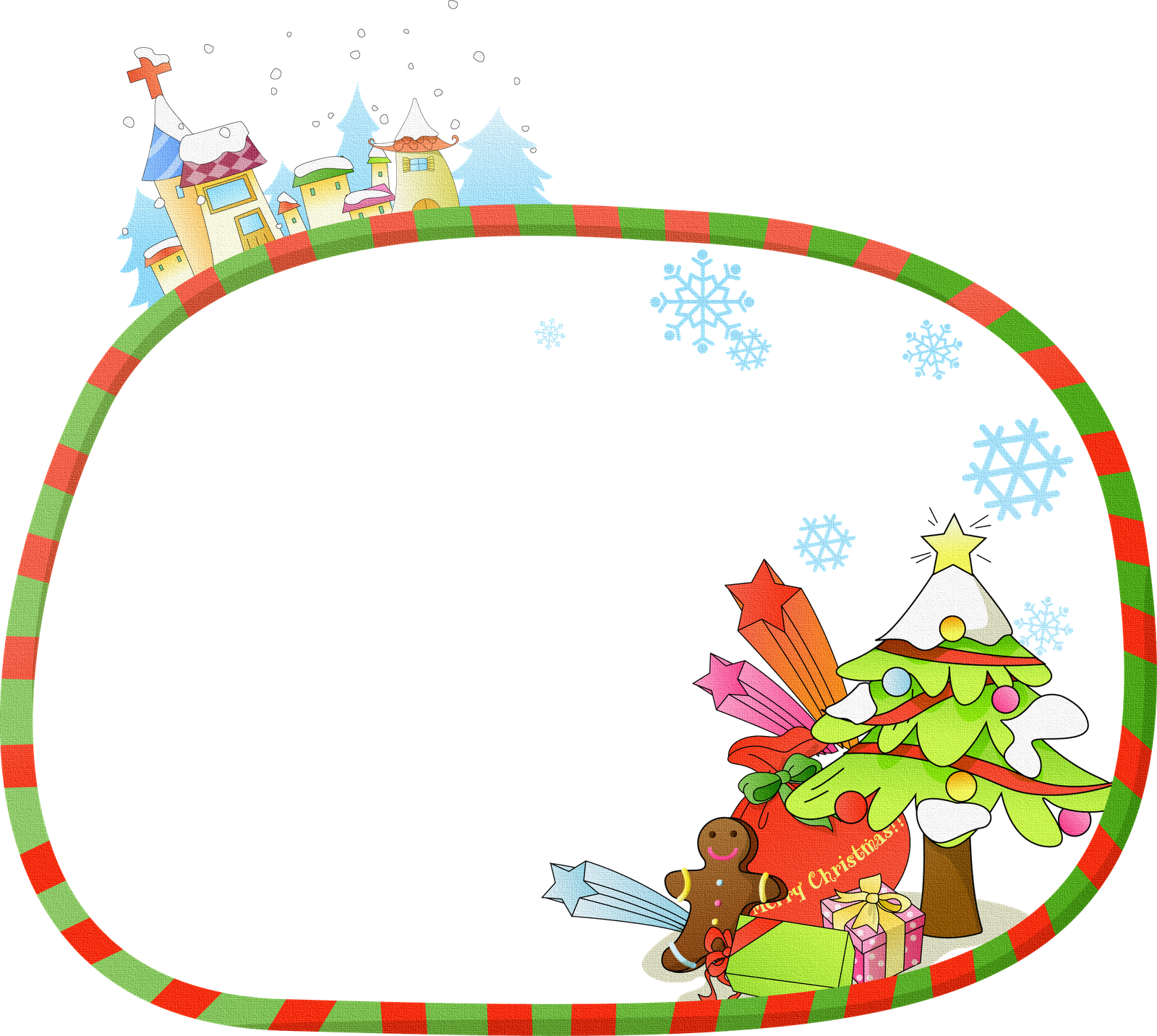 Christmas Frames, Christmas Fun, Winter Clipart, Decorative - Marco De Navidad Animado - Free Transparent PNG Clipart Images Download. - Winter Transparent PNG Free Download