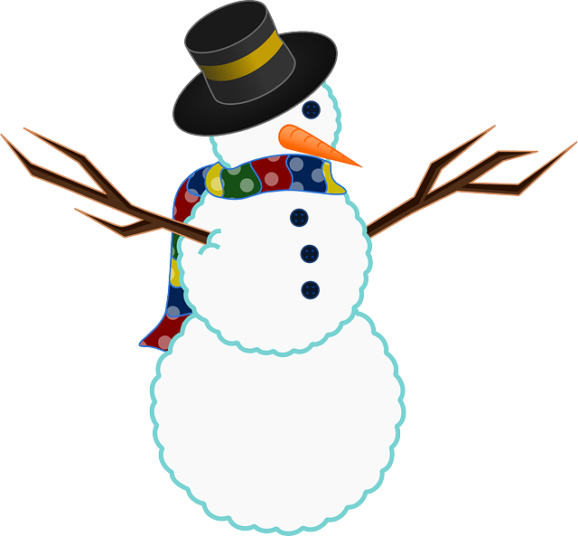 Winter, Snow, Twigs, Buttons, Carrot, Scarf - Snowman Free Clip Art - Free Transparent PNG Clipart Images Download. - Winter Transparent PNG Free Download