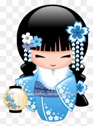 Winter Kokeshi By Natalialinn On Deviantart - Maiko Kokeshi Doll Cute Japanese Geisha Girl - Free Transparent PNG Clipart Images Download. - Winter Transparent PNG Free Download