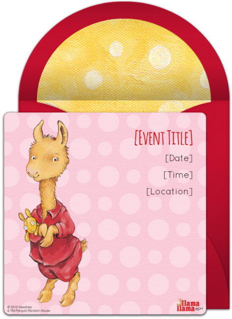 Adorable Free Llama Llama Online Invitation Perfect - Llama Llama Red Pajama - Free Transparent PNG Clipart Images Download. - Winter Transparent PNG Free Download