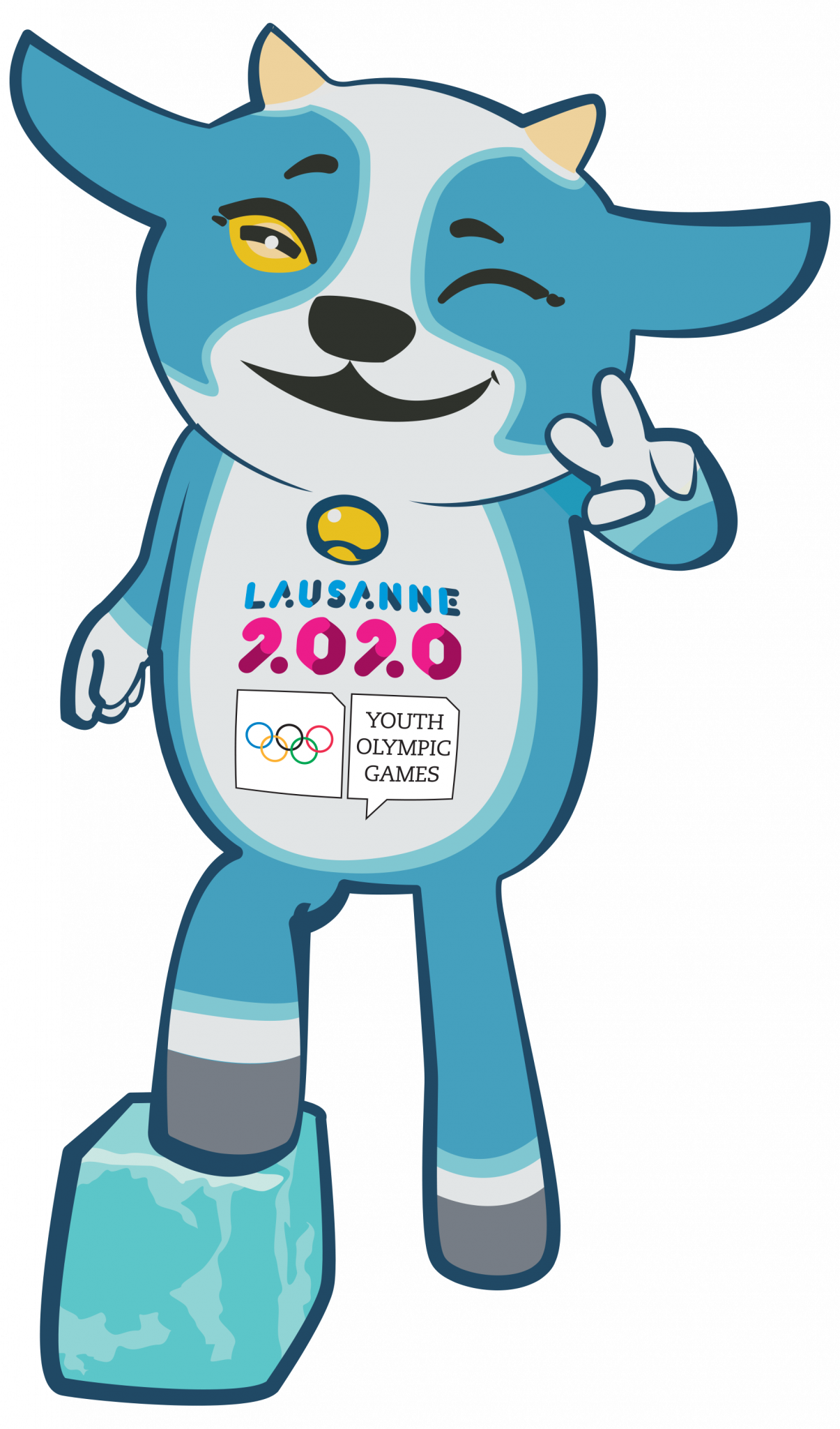 Yodli Unveiled As Mascot For Lausanne 2020 Winter Youth - 2020 Winter Youth Olympics - Free Transparent PNG Clipart Images Download. - Winter Transparent PNG Free Download